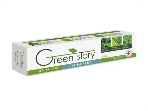 GREEN STORY ЗУБН ПАСТА КОМПЛЕКС ЗУБНАЯ ПАСТА КОМПЛЕКСНАЯ 60 МЛ №1