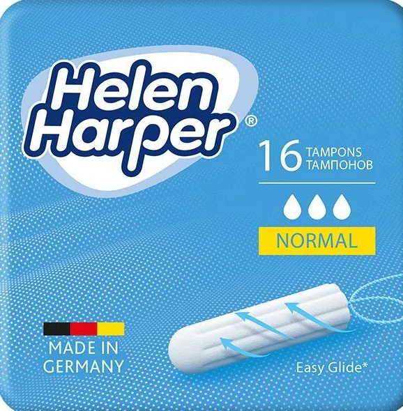 HELEN HARPER ТАМПОНЫ БЕЗАППЛИКАТОРНЫЕ NORMAL ТАМПОНЫ ЖЕНСКИЕ ГИГИЕНИЧЕСКИЕ №16