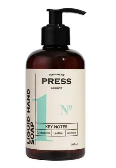 PRESS GURWITZ PERFUMERIE МЫЛО Д/РУК ЖИДКОЕ №1 КАРДАМОН/КОЖА/ЖАСМИН МЫЛО ЖИДКОЕ  300 МЛ №1