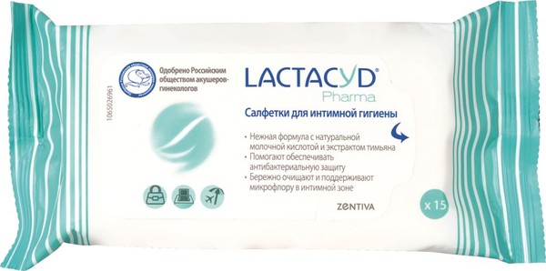 LACTACYD PHARMA САЛФЕТКИ Д/ИНТИМ ГИГ АНТИБАКТЕРИАЛ (ТИМЬЯН) САЛФЕТКИ ВЛАЖНЫЕ КОСМЕТИЧЕСКИЕ №15