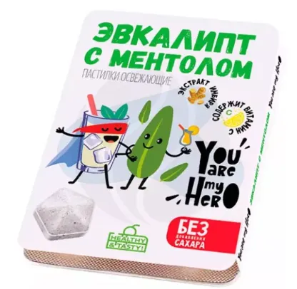 VITALIFE/VITASCIENCE ЭВКАЛИПТ С МЕНТОЛОМ ПАСТИЛКИ    №8