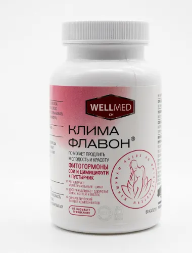 WELLMED КЛИМАФЛАВОН КАПСУЛЫ ЖЕЛАТИНОВЫЕ  250 МГ №60