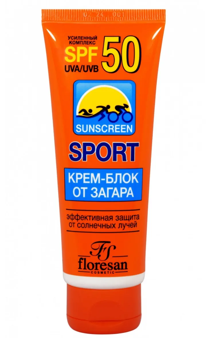 ФЛОРЕСАН SPORT КРЕМ-БЛОК Д/ЛИЦА/ТЕЛА СОЛНЦЕЗАЩИТ ОТ ЗАГАРА SPF50 (Ф-106) КРЕМ СОЛНЦЕЗАЩИТНЫЙ 60 МЛ №1