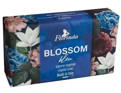 FLORINDA BLOSSOM МЫЛО ТУАЛЕТНОЕ ТВЕРДОЕ СИНИЕ ЦВЕТЫ КОСМЕТИЧЕСКОЕ МЫЛО  200 Г №1