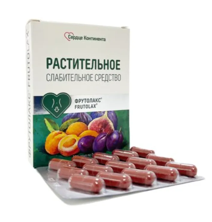 СЕРДЦЕ КОНТИНЕНТА СЛАБИТЕЛЬНОЕ СРЕДСТВО (ФРУТОЛАКС УСИЛЕННЫЙ) КАПСУЛЫ  0,4 Г №30