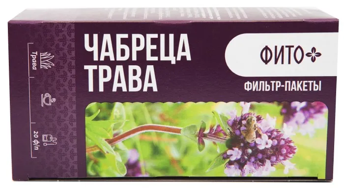 ФИТО+ ЧАБРЕЦА ТРАВА РАСТИТЕЛЬНОЕ СЫРЬЕ  1,5 Г №20