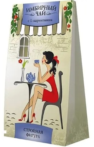 GREEN SIDE ИМБИРНЫЙ ЧАЙ С L-КАРНИТИНОМ ЧАЙНЫЙ НАПИТОК  1,5 Г №20