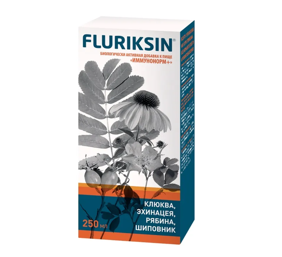 FLURIKSIN/ФЛЮРИКСИН ИММУНОНОРМ+ ЖИДКОСТЬ ДЛЯ ПРИЕМА ВНУТРЬ  250 МЛ №1