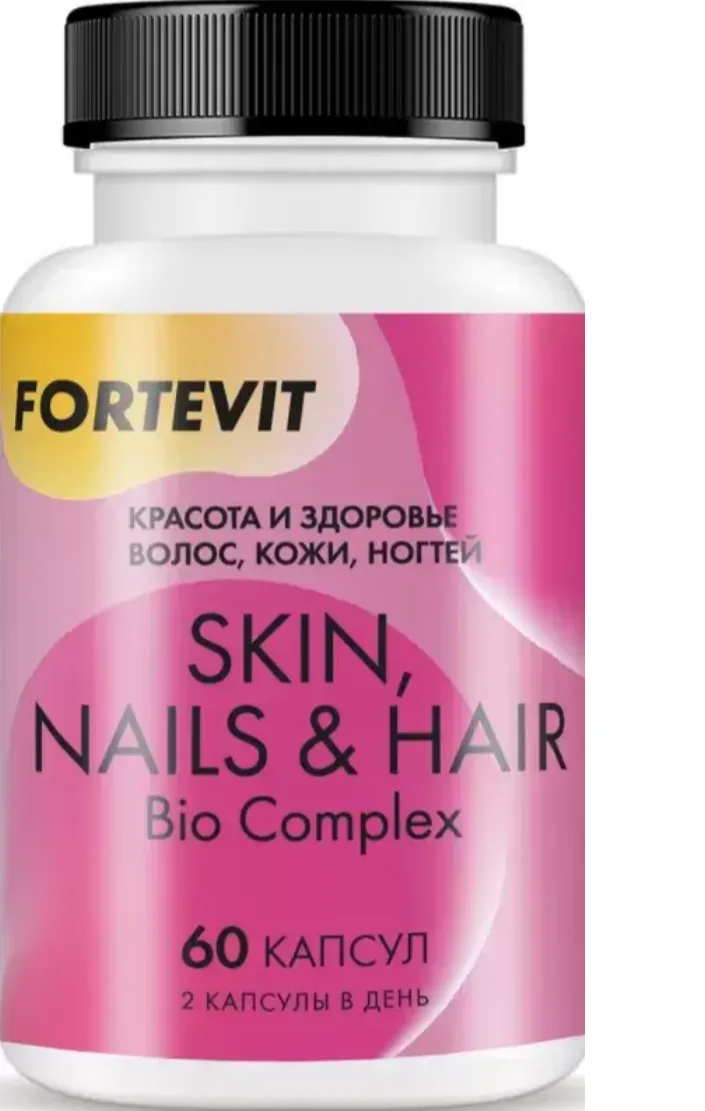 FORTEVIT/ФОРТЕВИТ КРАСОТА И ЗДОРОВЬЕ ВОЛОС, КОЖИ, НОГТЕЙ КАПСУЛЫ  500 МГ №60