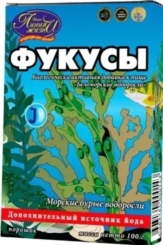 ФУКУС БЕЛОМОРСКИЕ ВОДОРОСЛИ ПОРОШОК  100 Г №1