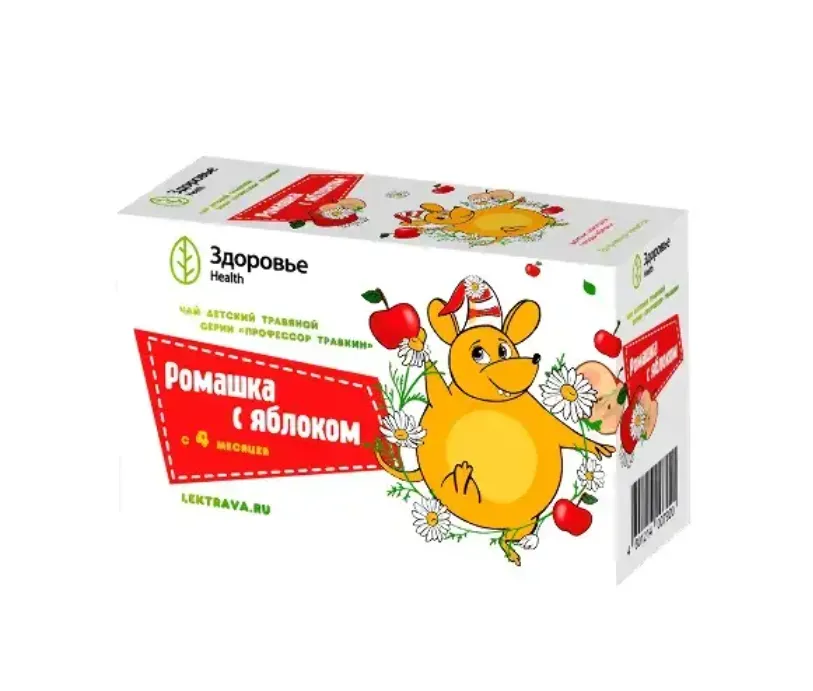 ПРОФЕССОР ТРАВКИН РОМАШКА С ЯБЛОКОМ ЧАЙ ТРАВЯНОЙ  1,5 Г №20