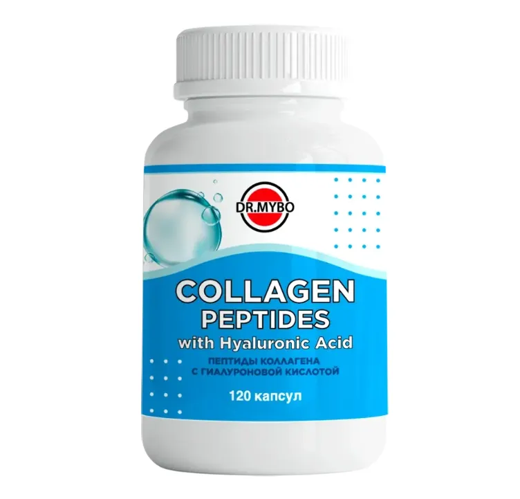 DR.MYBO ПЕПТИДЫ КОЛЛАГЕНА С ГИАЛУРОНОВОЙ КИСЛОТОЙ КАПСУЛЫ  350 МГ №120