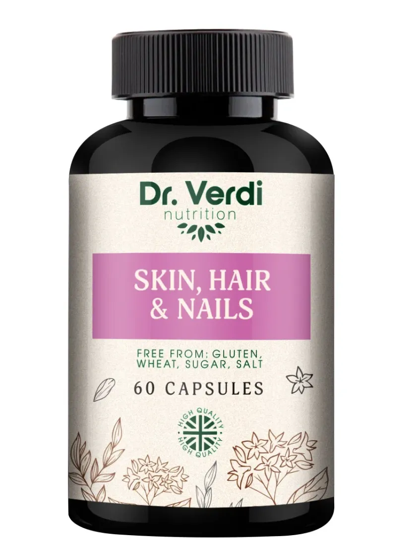 DR.VERDI/ДОКТОР ВЕРДИ БЬЮТИ КОМПЛЕКС КОЖА ВОЛОСЫ НОГТИ (SKIN HAIR NAILS) КАПСУЛЫ  600 МГ №60