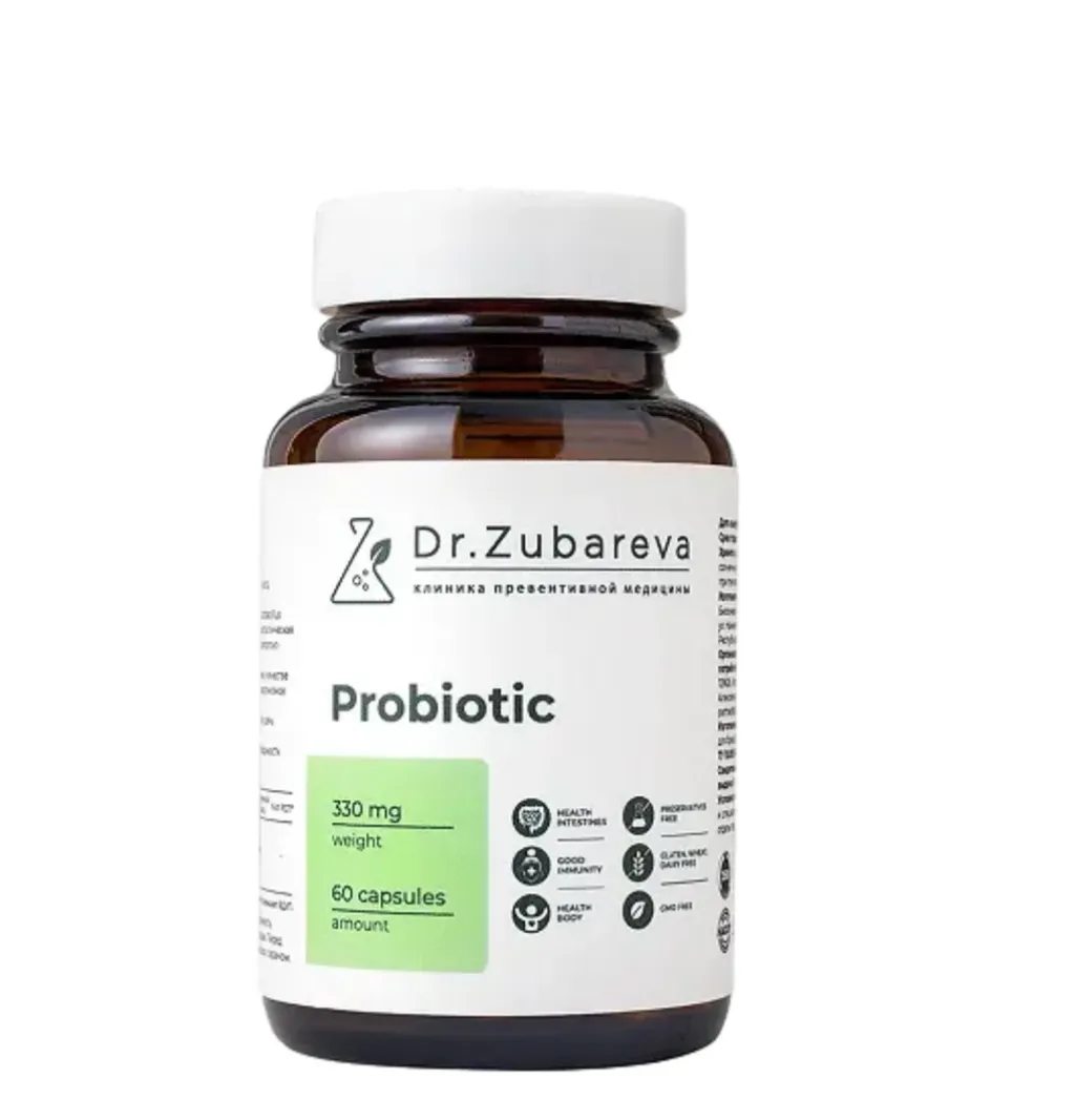 DR. ZUBAREVA ПРОБИОТИК КАПСУЛЫ  330 МГ №60