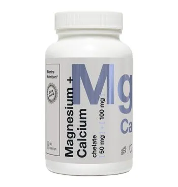 ELENTRA NUTRITION МАГНИЙ+КАЛЬЦИЙ ХЕЛАТ КАПСУЛЫ 50 МГ+100 МГ 1210 МГ №90