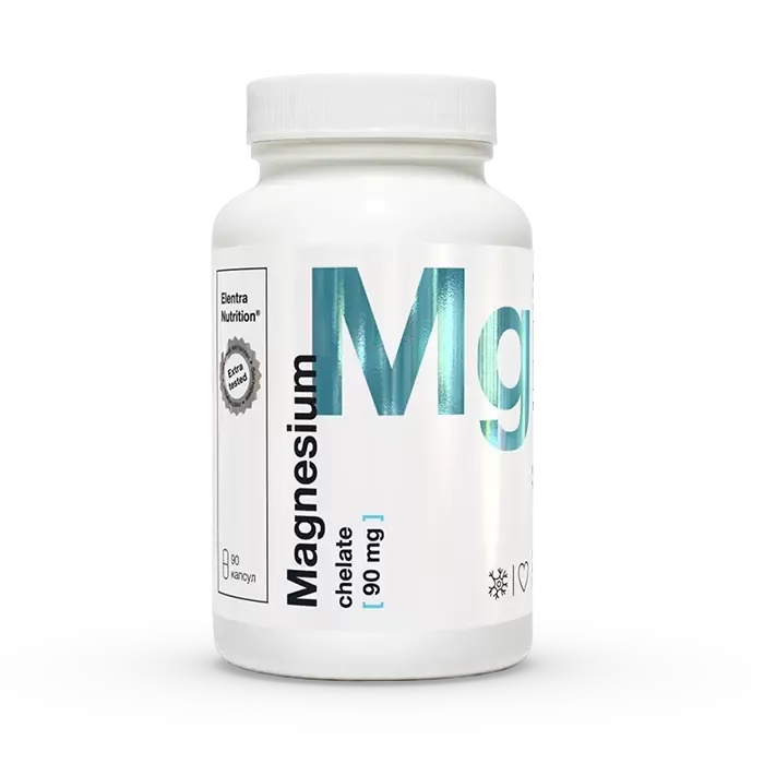 ELENTRA NUTRITION МАГНИЙ ХЕЛАТ КАПСУЛЫ 90 МГ 1038 МГ №90