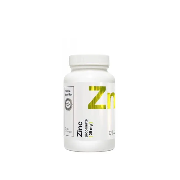 ELENTRA NUTRITION ЦИНКА ПИКОЛИНАТ КАПСУЛЫ 25 МГ 300 МГ №90