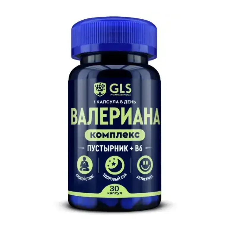GLS ВАЛЕРИАНА КОМПЛЕКС КАПСУЛЫ  400 МГ №30