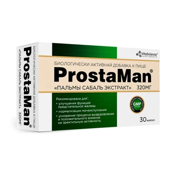 VITALIFE/VITASCIENCE ПРОСТАМЭН КАПСУЛЫ  320 МГ №30