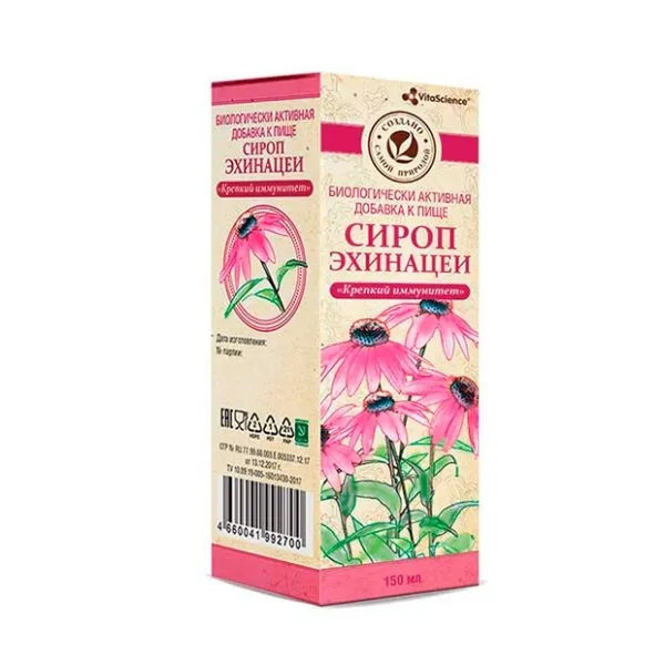 VITALIFE/VITASCIENCE ЭХИНАЦЕИ КРЕПКИЙ ИММУНИТЕТ С ВИТАМИНОМ C СИРОП  150 МЛ №1