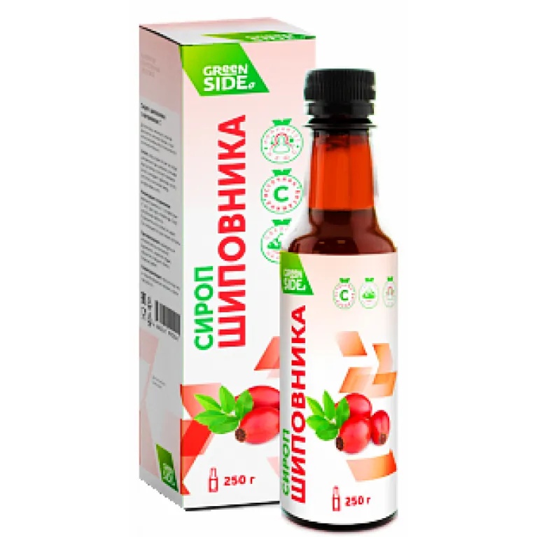 GREEN SIDE ШИПОВНИКА С ВИТАМИНОМ С СИРОП 250 МЛ №1