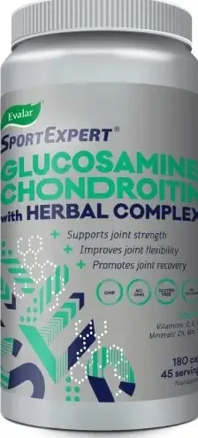 ЭВАЛАР SPORTEXPERT GLUCOSAMINE CHONDROITIN (ГЛЮКОЗАМИН И ХОНДРОИТИН) КАПСУЛЫ  0,76 Г №180