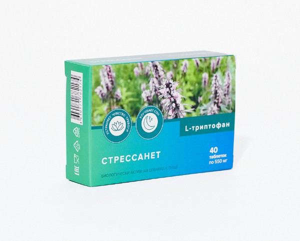 СТРЕССАНЕТ ТАБЛЕТКИ  550 МГ №40