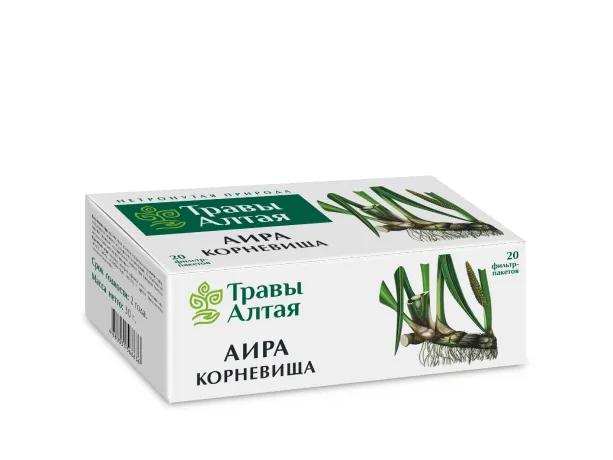 АЛТАЙ ТРАВЫ АЛТАЯ АИРА КОРНЕВИЩА ФИТОЧАЙ  1,5 Г №20