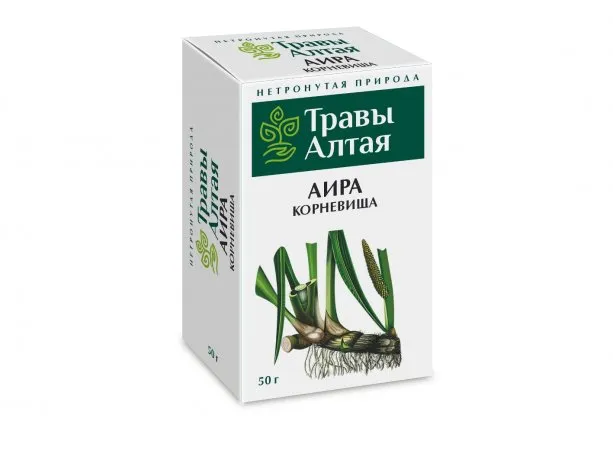 АЛТАЙ ТРАВЫ АЛТАЯ АИРА КОРНЕВИЩА РАСТИТЕЛЬНОЕ СЫРЬЕ  50 Г №1