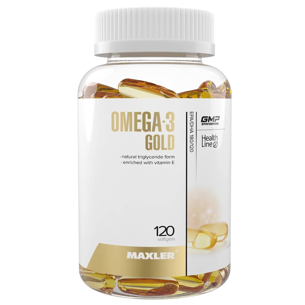MAXLER ОМЕГА-3 GOLD КАПСУЛЫ  1000 МГ №120