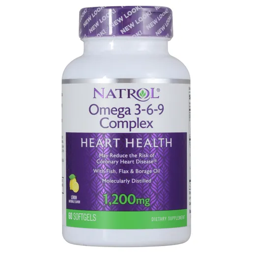 NATROL ОМЕГА 3-6-9 КОМПЛЕКС КАПСУЛЫ 1200 МГ   №60