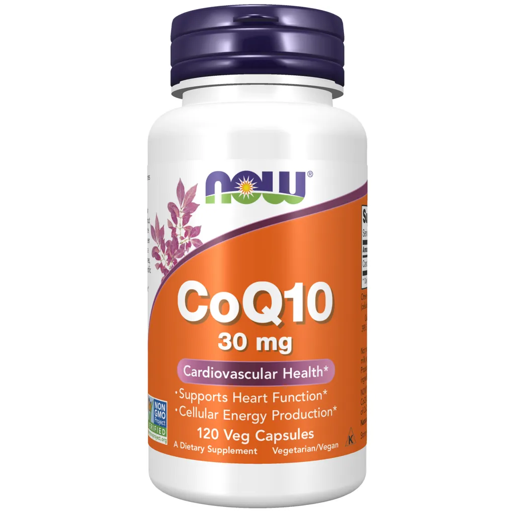NOW КОЭНЗИМ Q10 КАПСУЛЫ 30 МГ 516 МГ №120