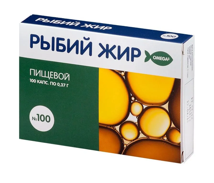 PL РЫБИЙ ЖИР КАПСУЛЫ  370 МГ №100
