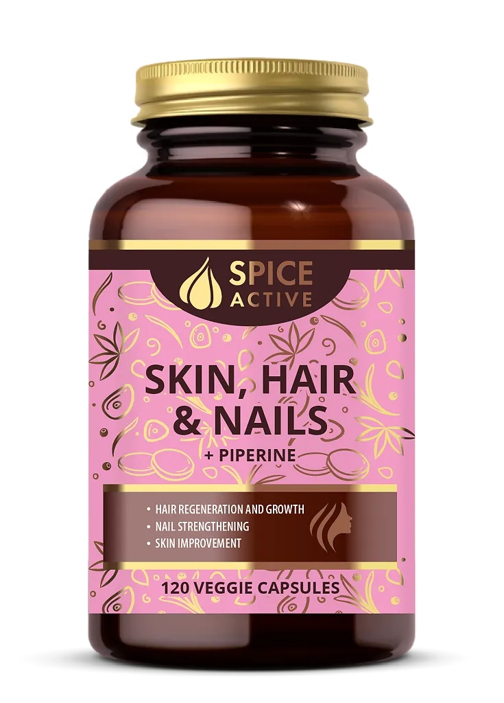 SPICE ACTIVE КОМПЛЕКС ДЛЯ ЗДОРОВЬЯ КОЖИ/ВОЛОС/НОГТЕЙ С ПИПЕРИНОМ КАПСУЛЫ  647 МГ №120