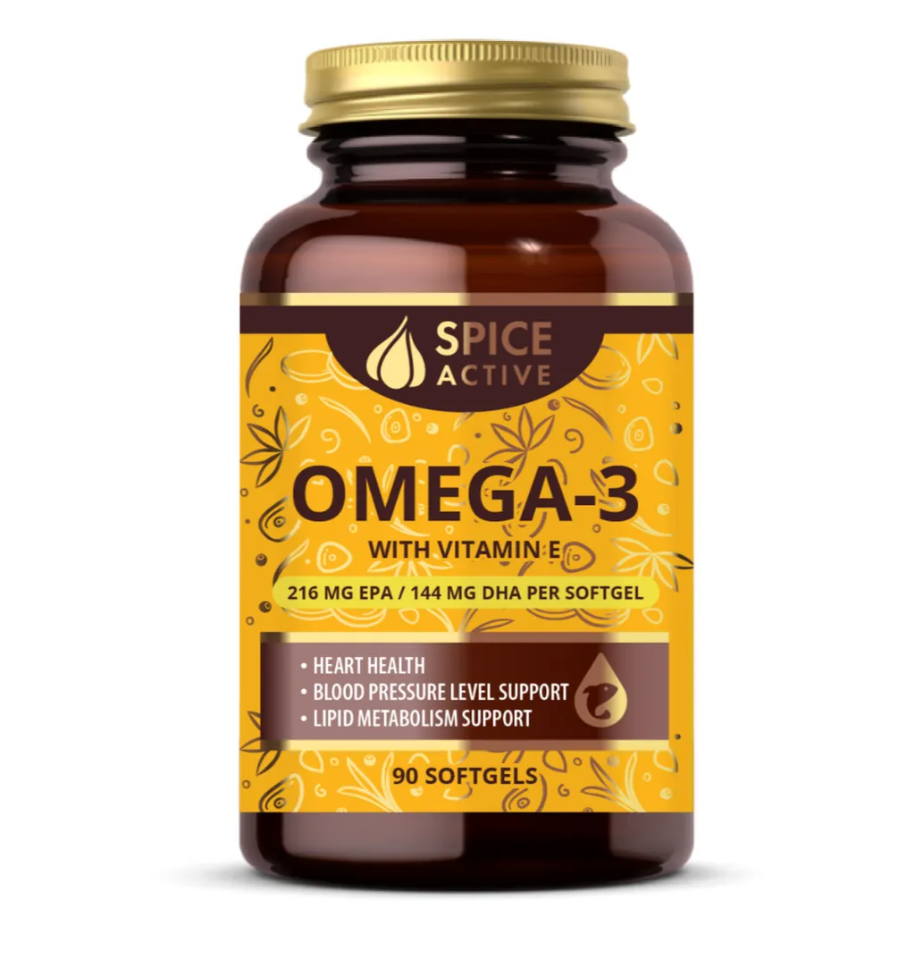 SPICE ACTIVE ОМЕГА-3 1200 МГ С ВИТАМИНОМ Е КАПСУЛЫ  1,605 Г №90