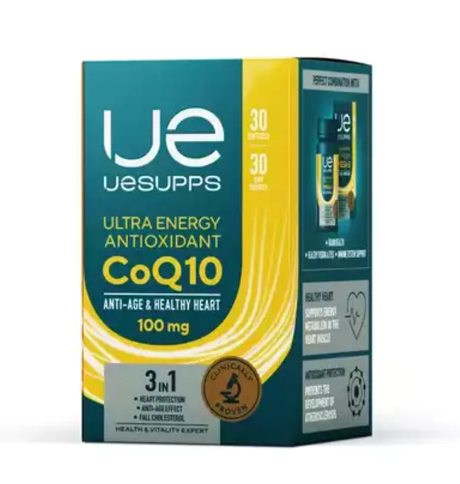 UESUPPS/УЕСАППС ULTRA ENERGY АНТИОКСИДАНТ КОЭНЗИМ Q10 КАПСУЛЫ 100 МГ   №30