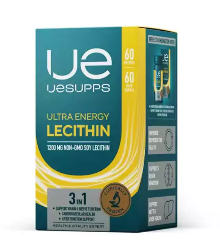 UESUPPS/УЕСАППС ULTRA ENERGY ЛЕЦИТИН КАПСУЛЫ 1200 МГ   №60