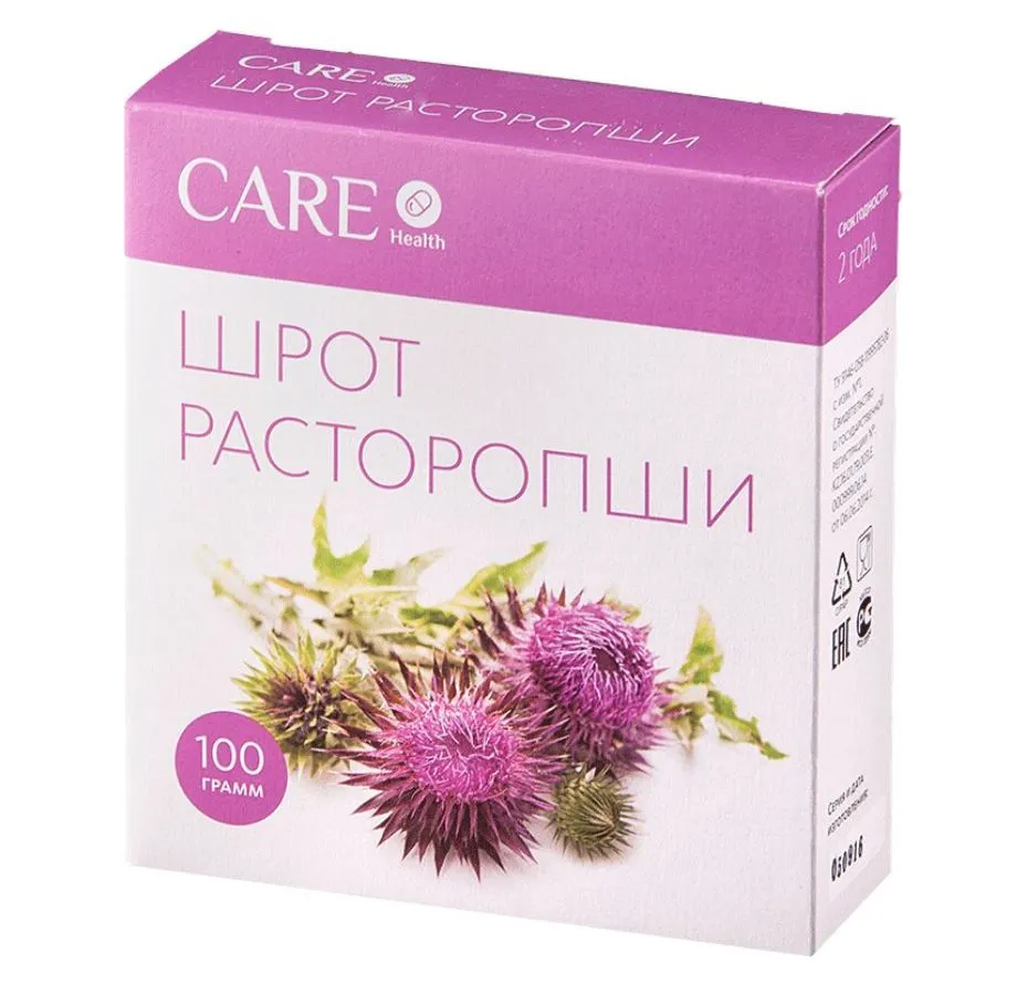 CARE HEALTH ЧАЙ РАСТОРОПШИ ШРОТ РАСТИТЕЛЬНОЕ СЫРЬЕ  100 Г №1