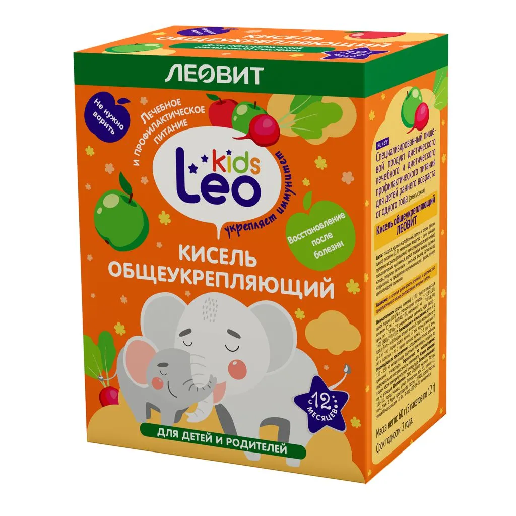 ЛЕОВИТ LEO KIDS КИСЕЛЬ ДЛЯ ДЕТЕЙ ОБЩЕУКРЕПЛЯЮЩИЙ ПОРОШОК ДЛЯ ПРИГОТОВЛЕНИЯ НАПИТКА 12 Г №5