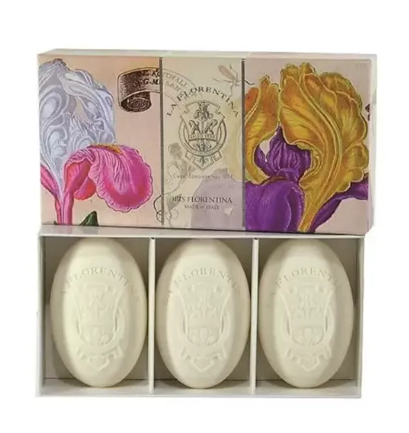 LA FLORENTINA НАБОР МЫЛО ТУАЛЕТНОЕ ТВЕРДОЕ ФЛОРЕНТИЙСКИЙ ИРИС 3 Х КОСМЕТИЧЕСКИЙ НАБОР  150 Г №1