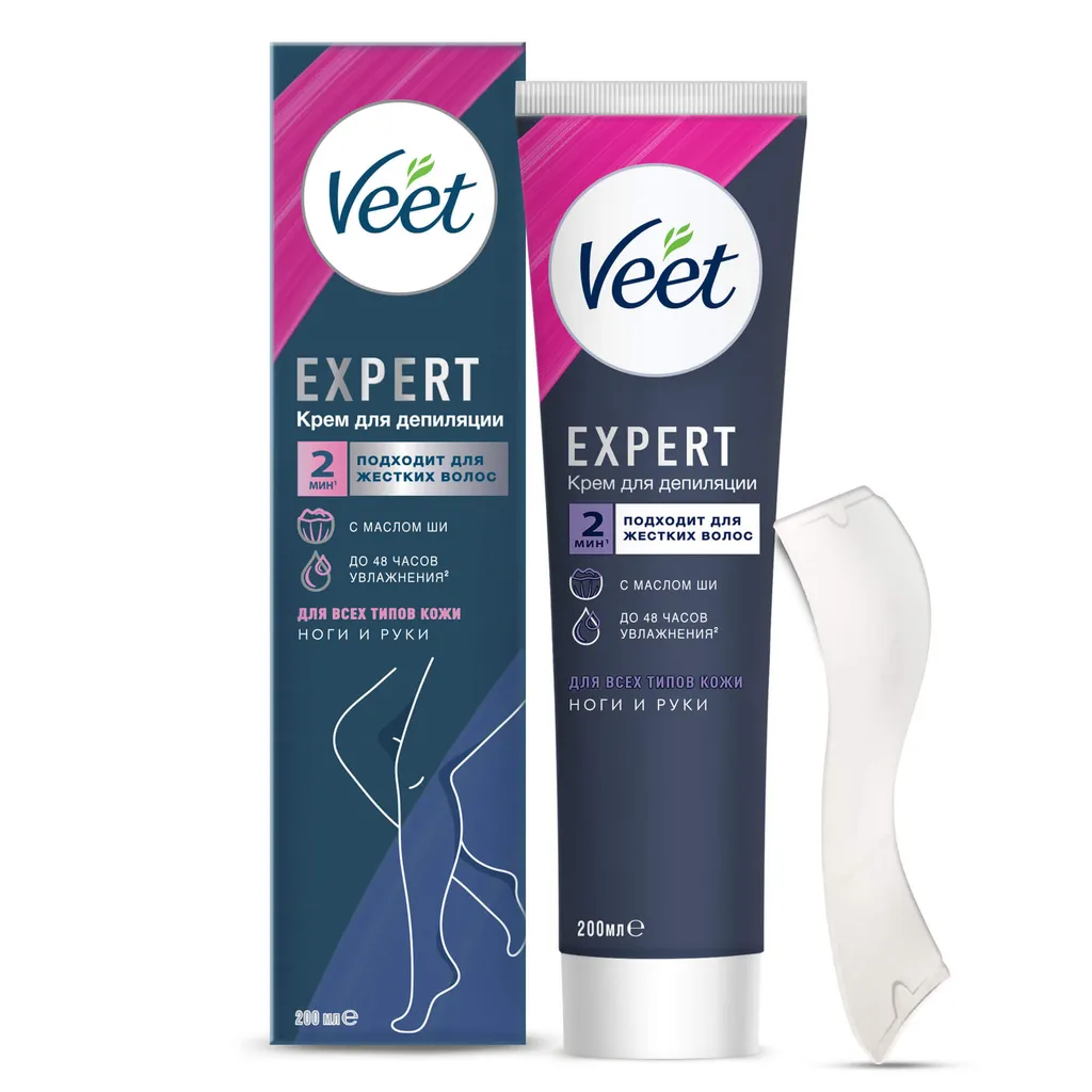 VEET EXPERT КРЕМ Д/ДЕПИЛЯЦИИ Д/ВСЕХ ТИПОВ КОЖИ КРЕМ ДЛЯ ДЕПИЛЯЦИИ 200 МЛ №1
