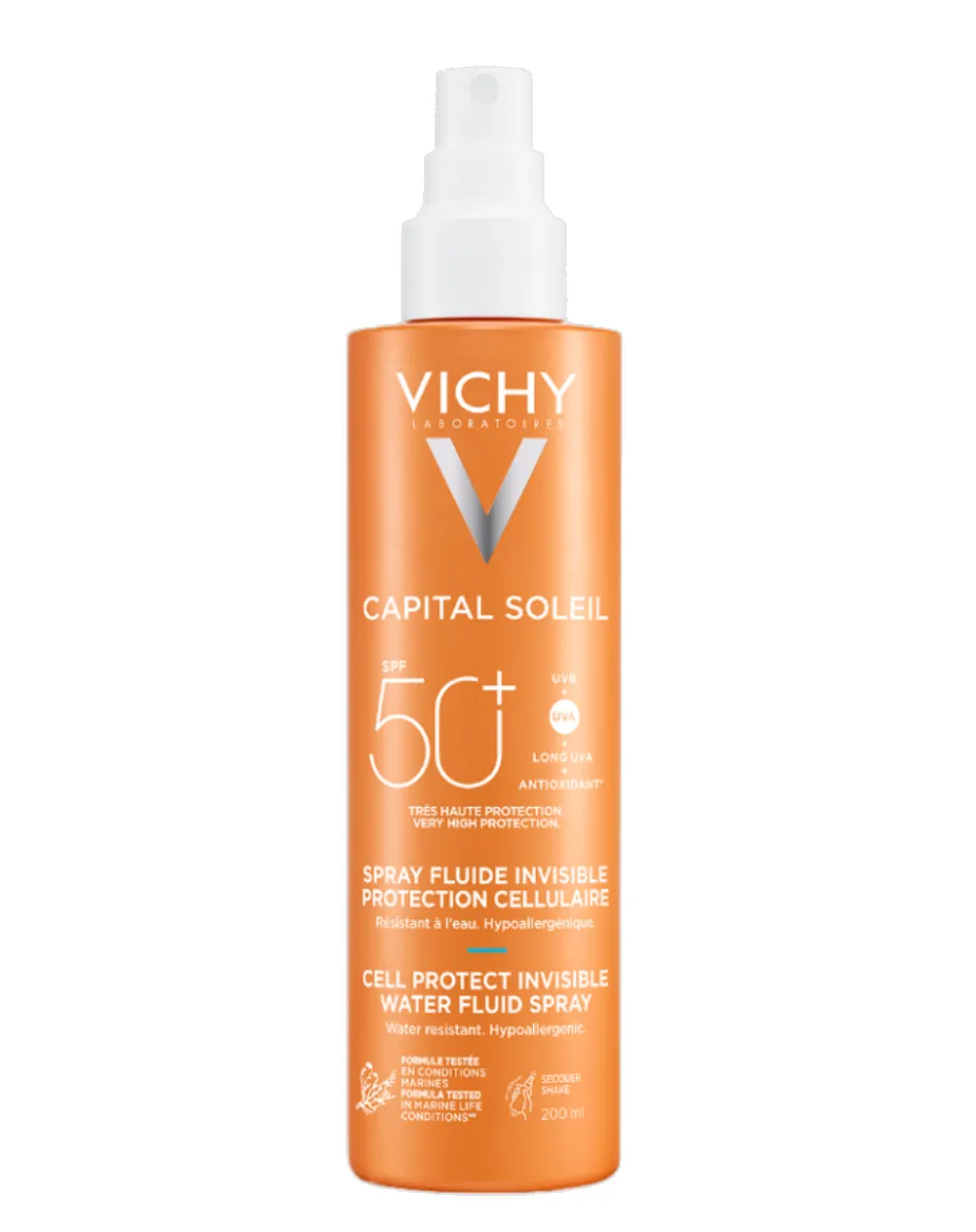 VICHY CAPITAL IDEAL SOLEIL СПРЕЙ-ФЛЮИД ЛЕГКИЙ CELL PROTECT SPF50+ КОСМЕТИЧЕСКИЙ СПРЕЙ  200 МЛ №1