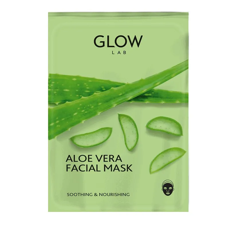 GLOW LAB МАСКА ДЛЯ ЛИЦА АЛОЭ ВЕРА МАСКА ТКАНЕВАЯ 25 МЛ №1