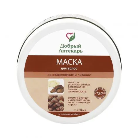 ДОБРЫЙ АПТЕКАРЬ МАСКА Д/ВОЛОС ВОССТАНОВЛЕНИЕ/ПИТАНИЕ МАСКА ДЛЯ ВОЛОС  200 МЛ №1