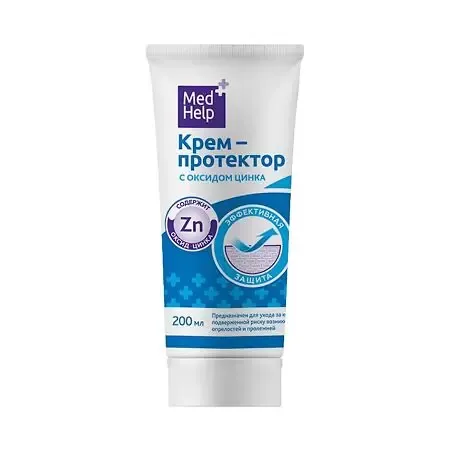 MEDHELP КРЕМ-ПРОТЕКТОР С ОКСИДОМ ЦИНКА КОСМЕТИЧЕСКИЙ КРЕМ  200 МЛ №1