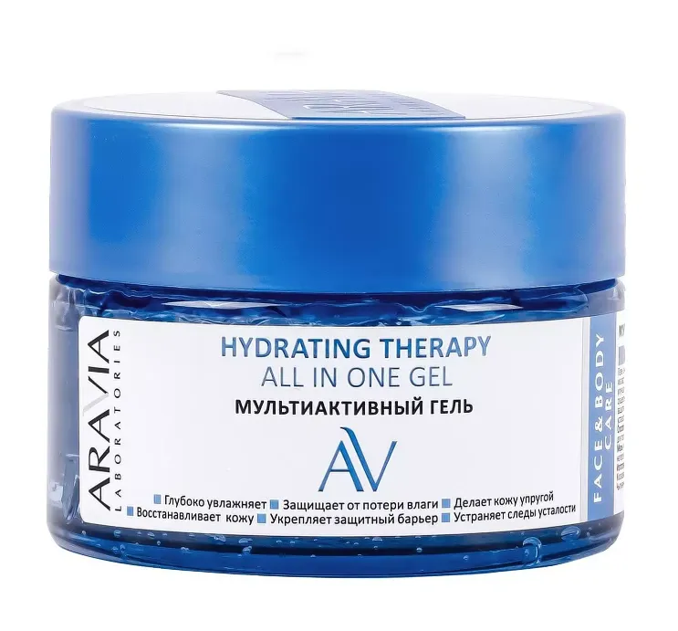 ARAVIA LABORATORIES HYDRATING THERAPY ГЕЛЬ Д/ЛИЦА/ТЕЛА МУЛЬТИАКТИВНЫЙ ГЕЛЬ ДЛЯ ЛИЦА 250 МЛ №1