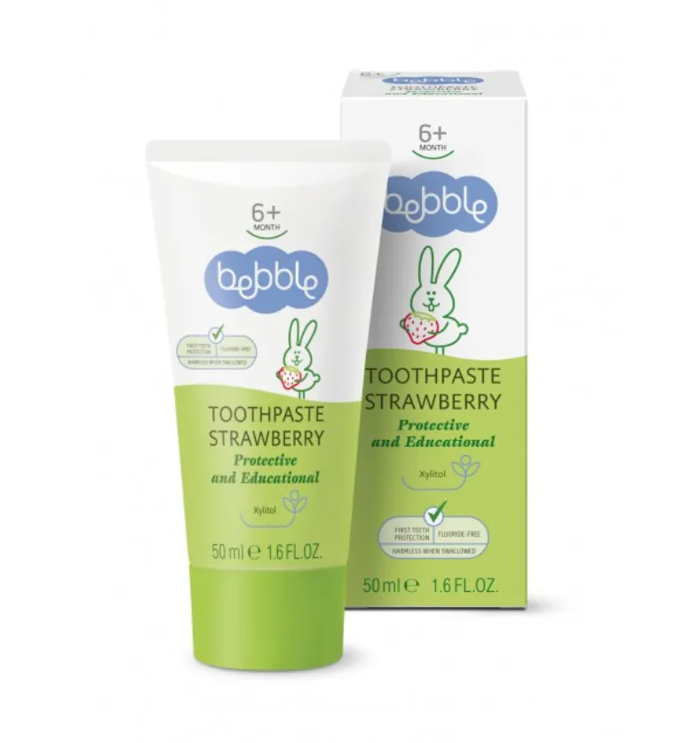 BEBBLE ЗУБН ПАСТА ДЕТСКАЯ КЛУБНИКА С 6 МЕС ЗУБНАЯ ПАСТА ДЕТСКАЯ 50 МЛ №1