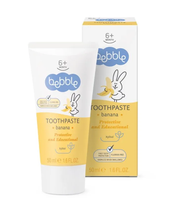 BEBBLE ЗУБН ПАСТА ДЕТСКАЯ БАНАН С 6 МЕС ЗУБНАЯ ПАСТА ДЕТСКАЯ 50 МЛ №1