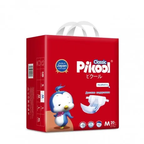 PIKOOL CLASSIC ПОДГУЗНИКИ ДЕТСКИЕ Р. M (6-11КГ) ПОДГУЗНИКИ ДЕТСКИЕ    №20