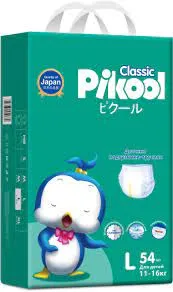 PIKOOL CLASSIC ПОДГУЗНИКИ-ТРУСИКИ ДЕТСКИЕ Р. L (11-16КГ) ПОДГУЗНИКИ ДЕТСКИЕ-ТРУСЫ    №54